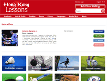 Tablet Screenshot of hongkonglessons.com